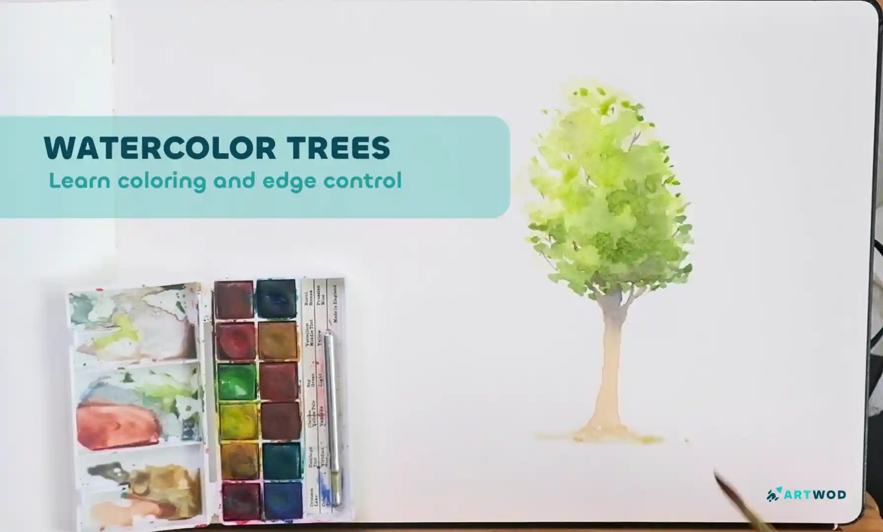 Árvores em Aquarela: Guia Passo a Passo para Pintar Florestas Luxuriantes