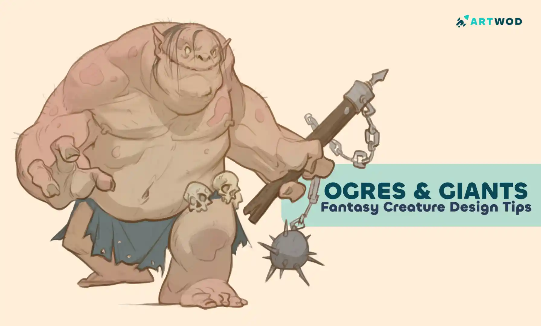Como Desenhar Ogros e Gigantes: Fundamentos do Design de Criaturas da Fantasia