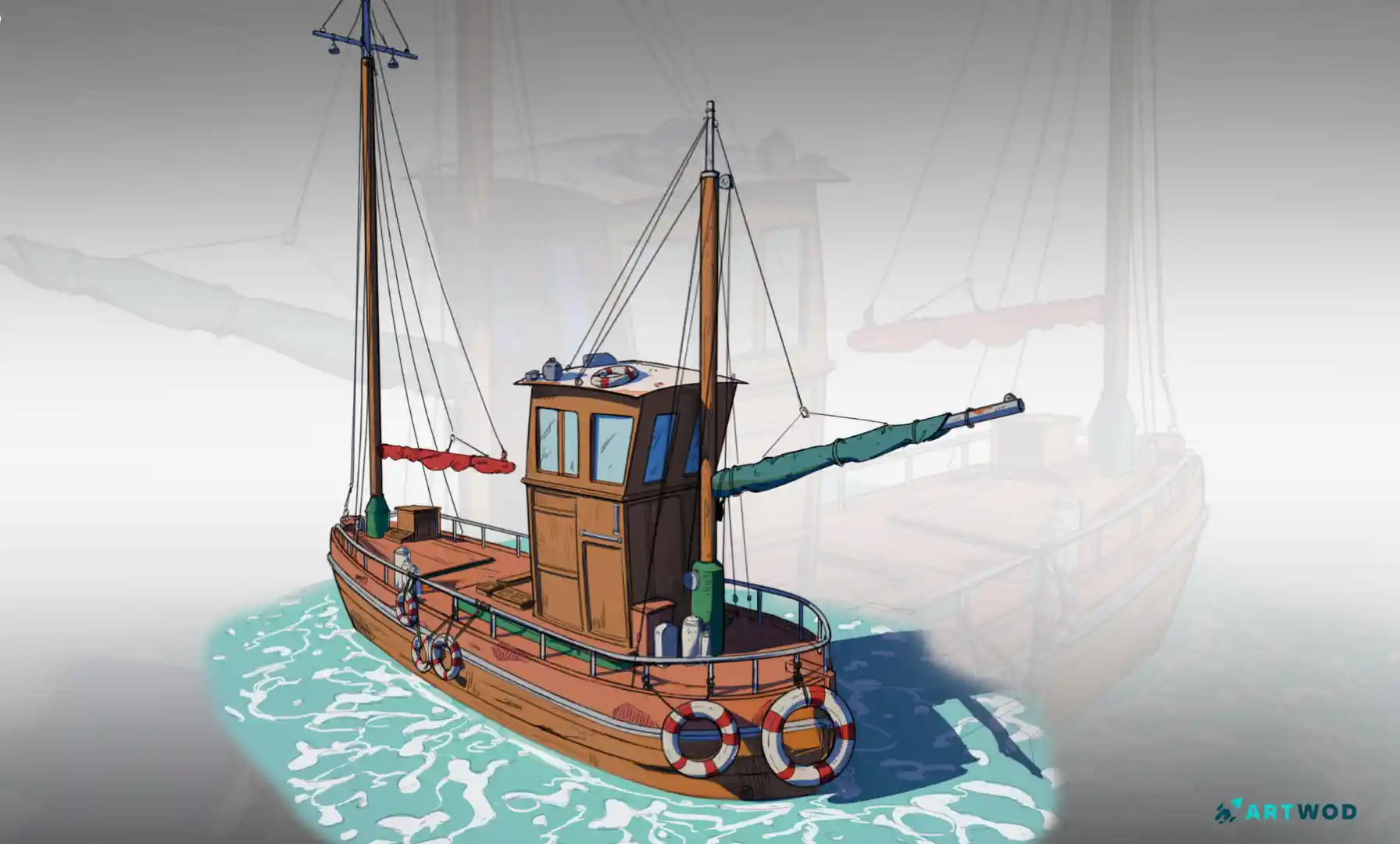 Como Desenhar Barcos Estilizados: Guia de Ilustração e Design Conceitual