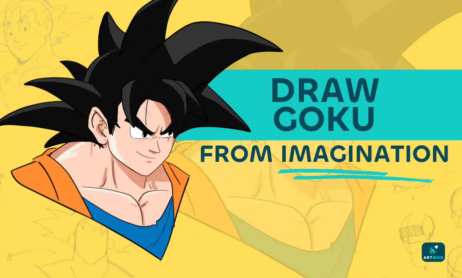 Como desenhar o Goku de memória - 3 passos fáceis para iniciantes