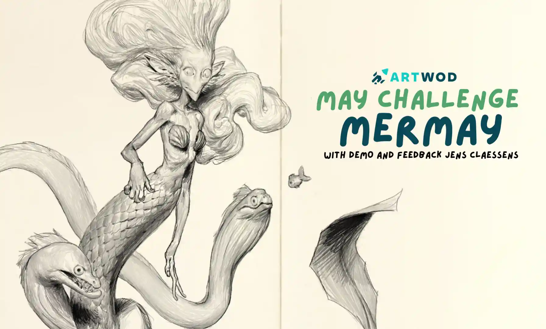Desafio de Arte Mermay 2026 | Desenho de Sereia, Feedback & Prática Diária