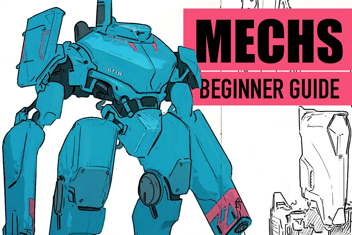 Dominando o Design de Mechas(Robôs Gigantes): Um Guia Passo a Passo para Artistas Iniciantes