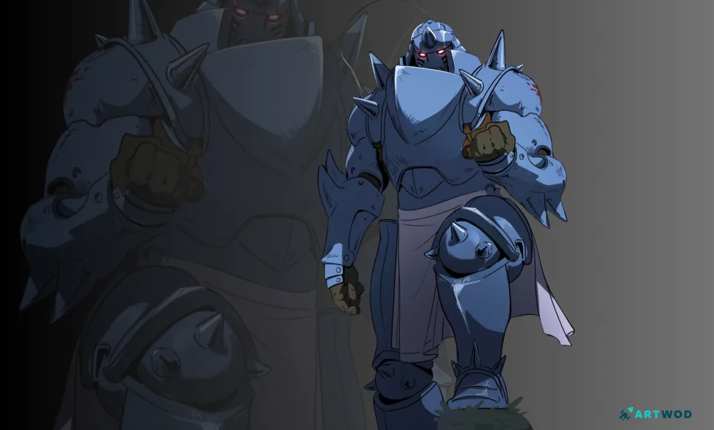 Fullmetal Alchemist Fan Art by Antonio Stappaerts, digital 2d drawing of Alphonse Elrich