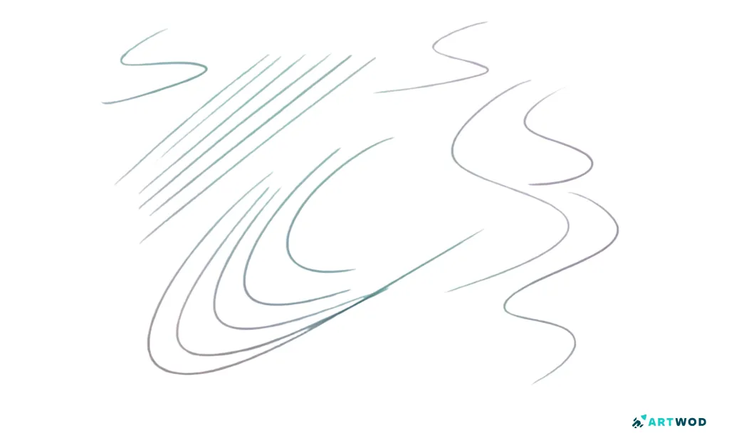Different lines, 2d digital, warmup with lines