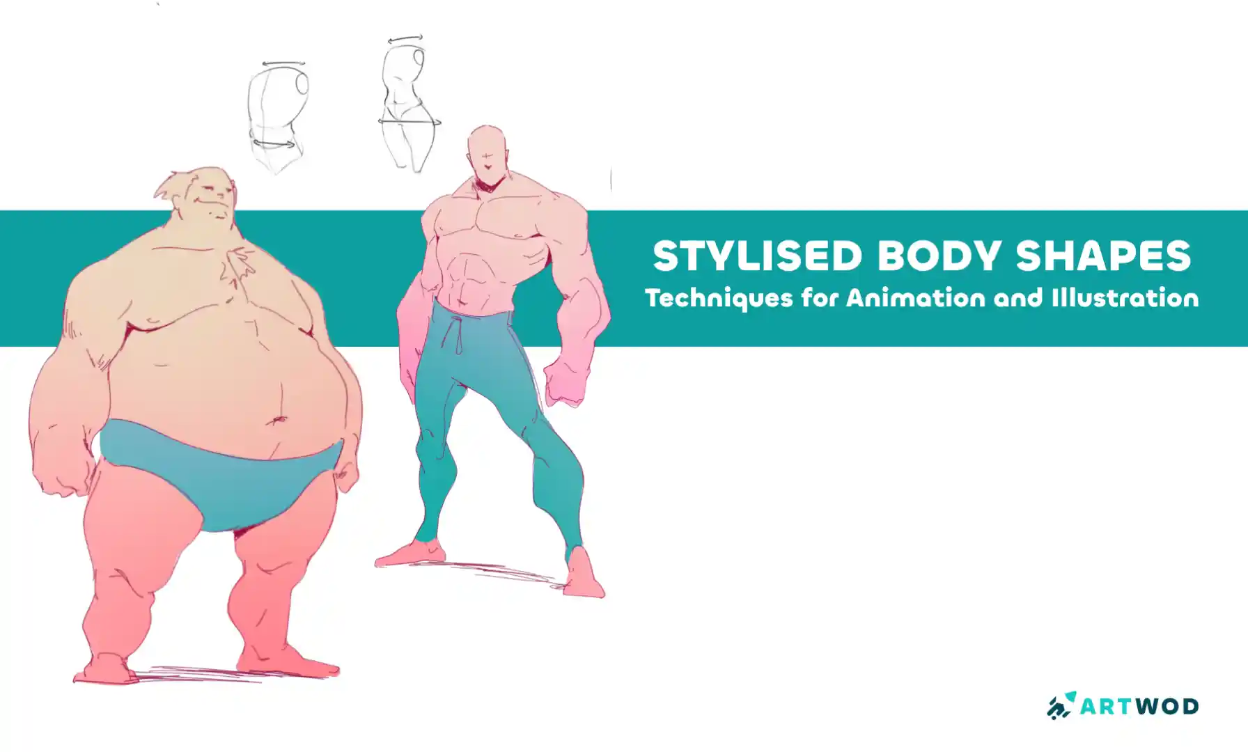 Formas do Corpo Estilizadas: Simplifique e Exagere Figuras para Animação e Ilustração