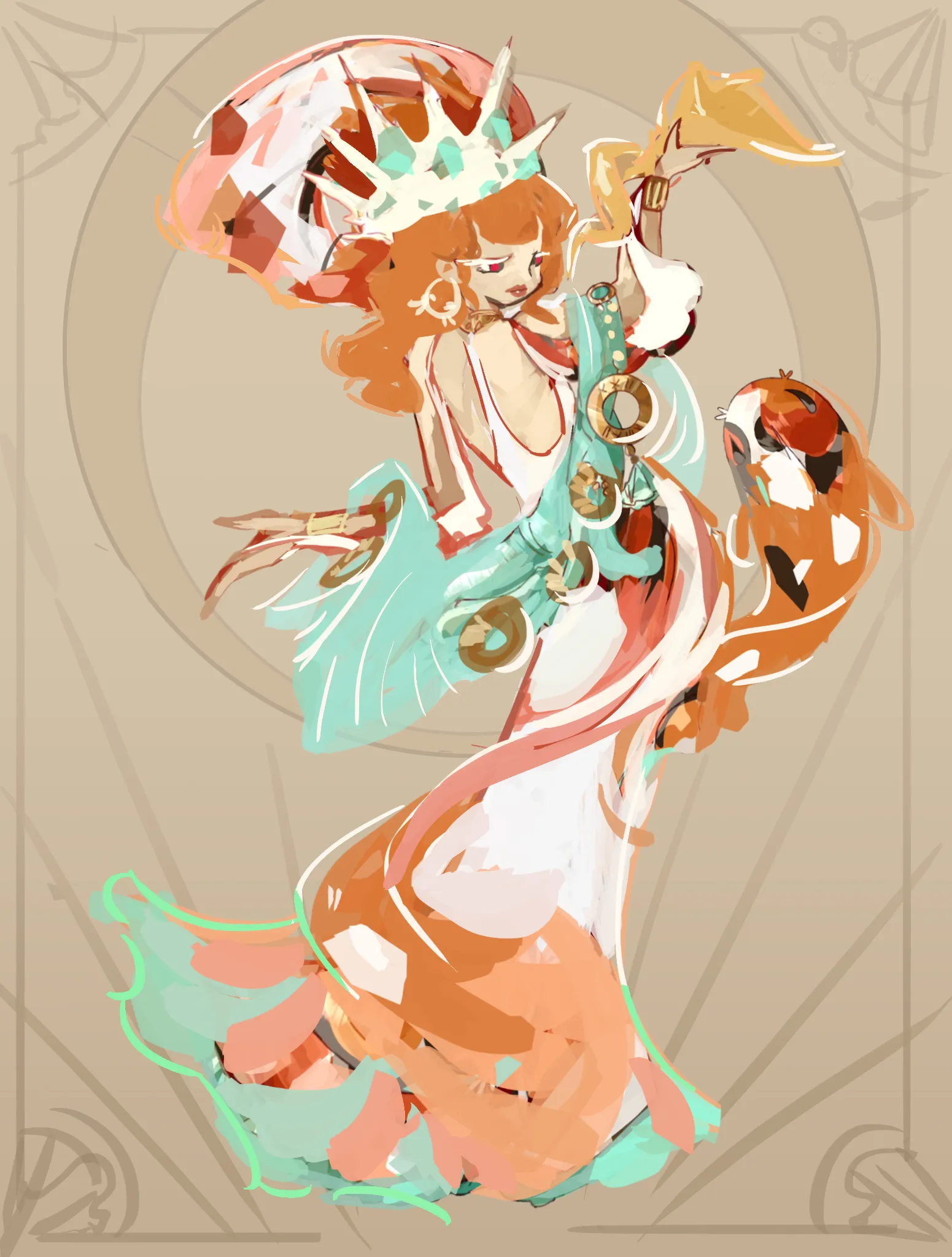 Koi fish girl