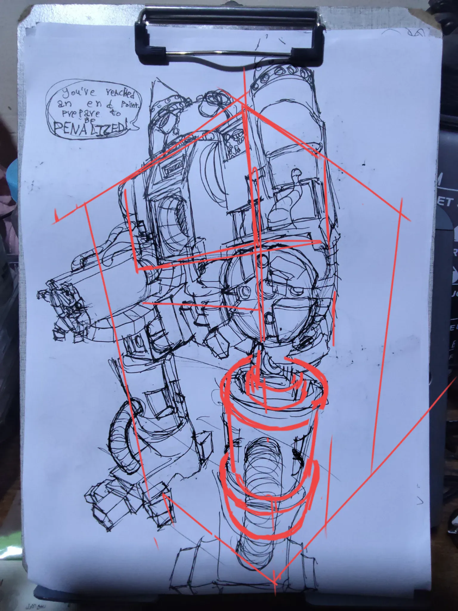 Any extra help to firther improve this mechs perspective would be appreciated