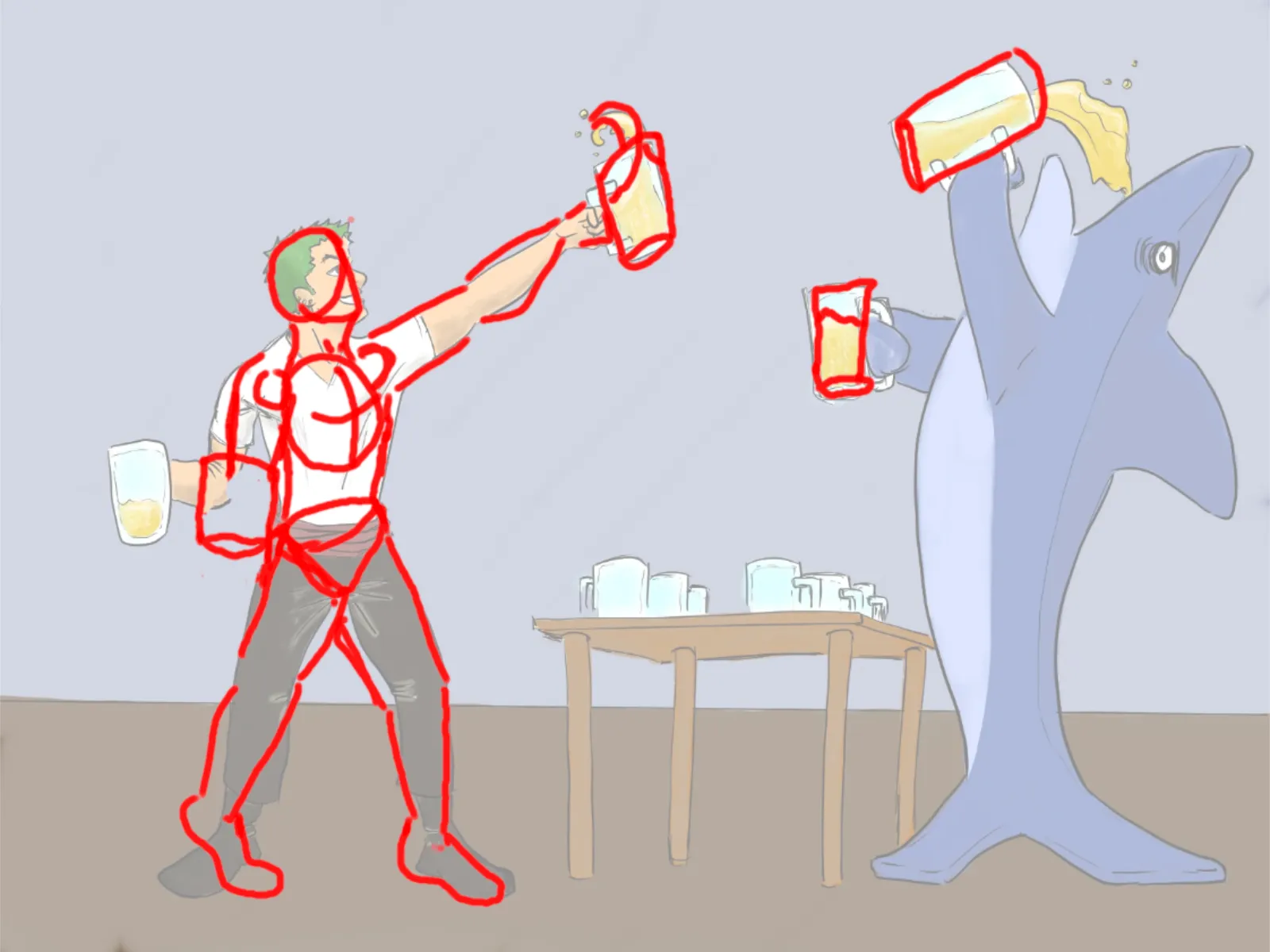 Zoro drink battle