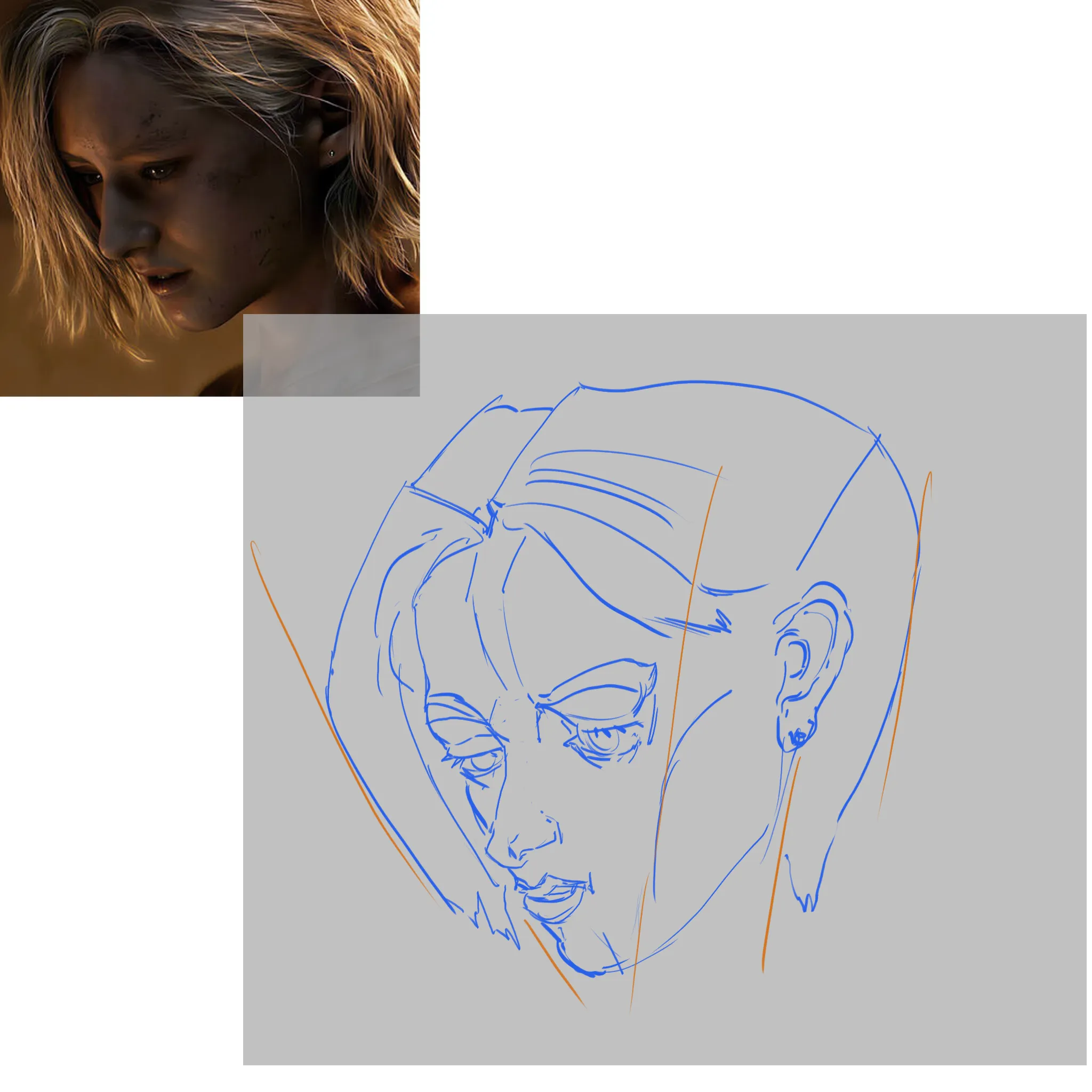 Stylized portrait