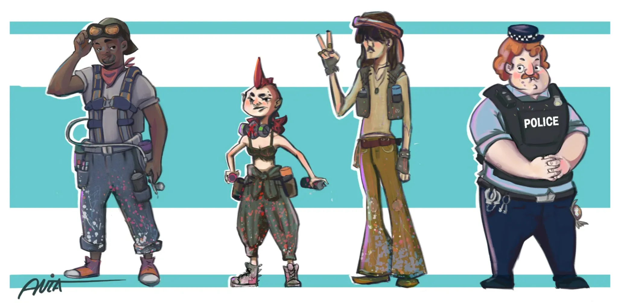 Graffitist Character Line Up