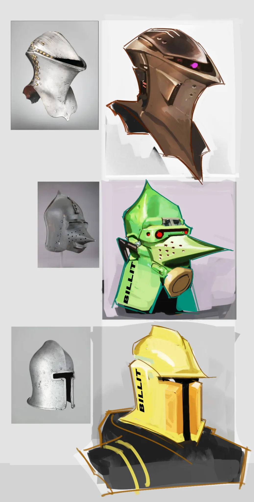 Helmets concept art