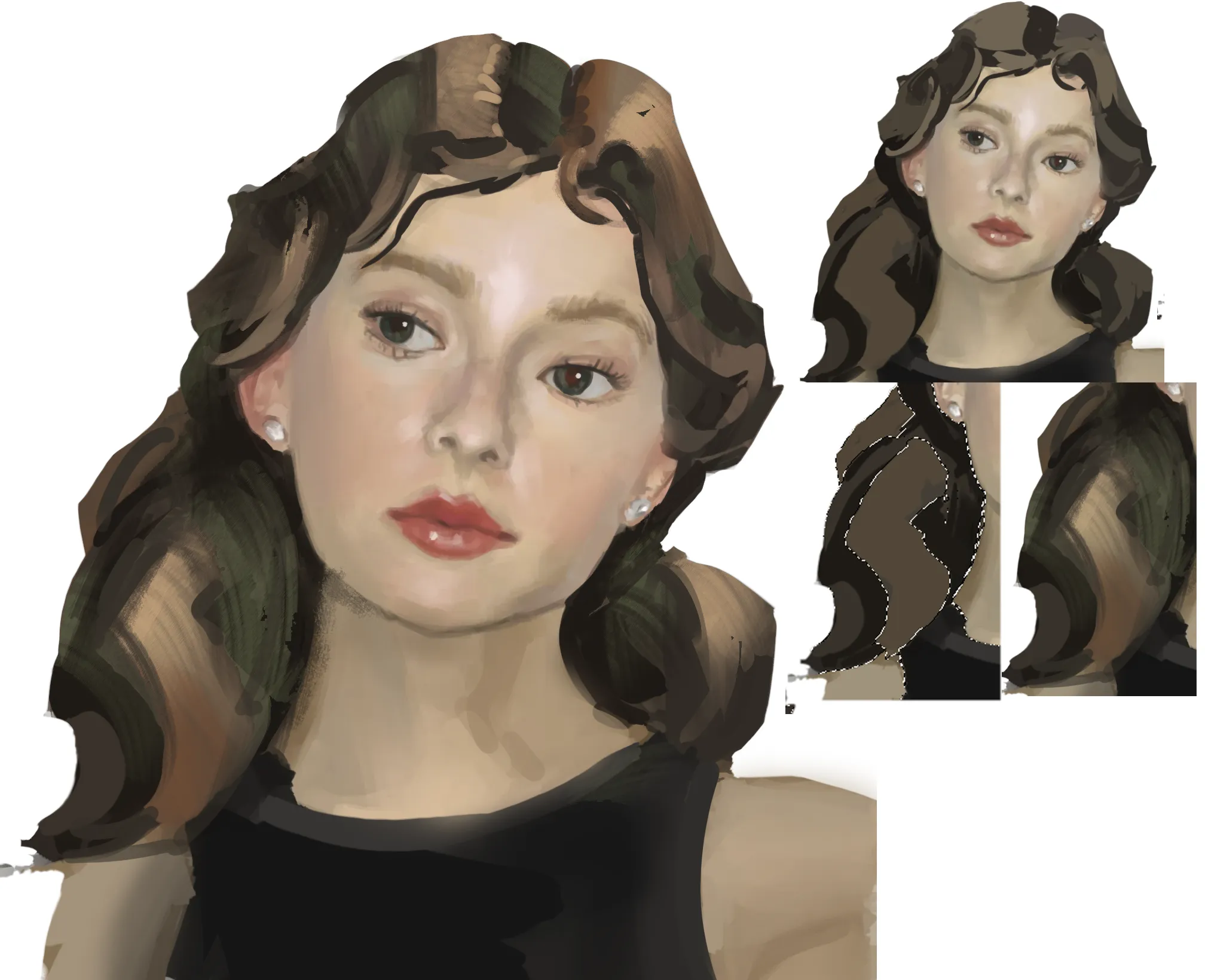 woman with hair