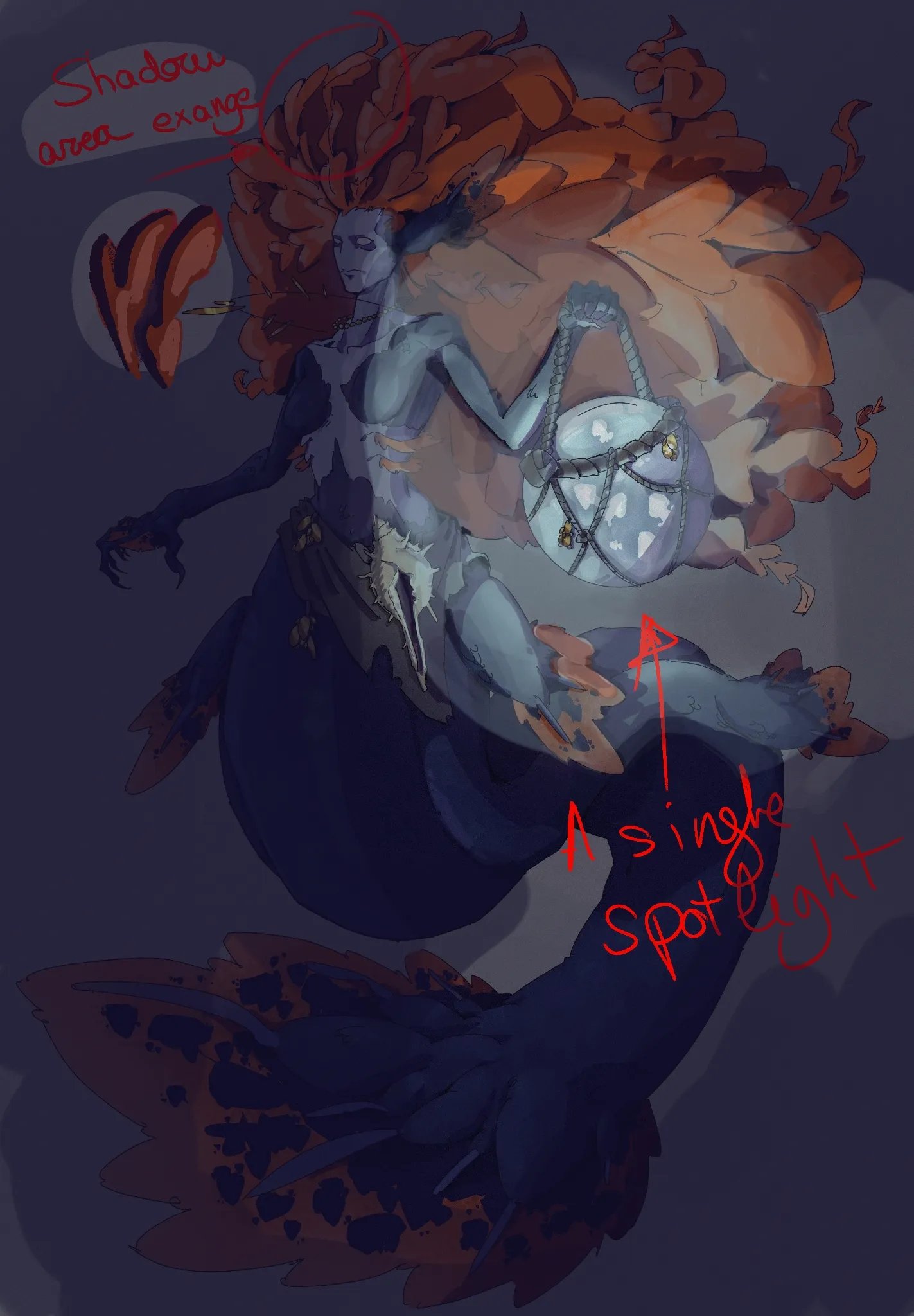 Lantern mermaid