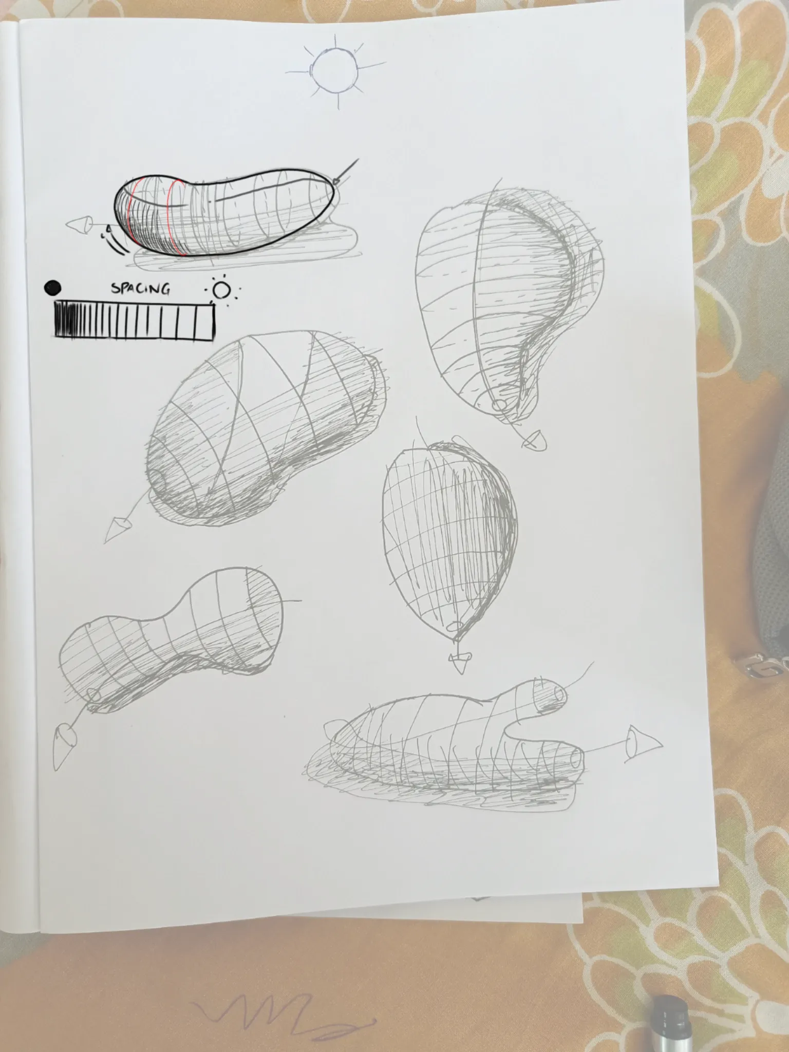 Shading organic form
