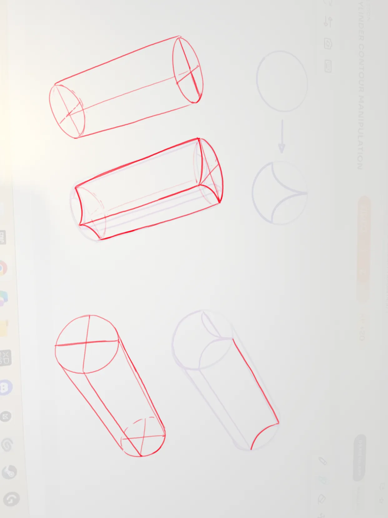 Contour manipulation