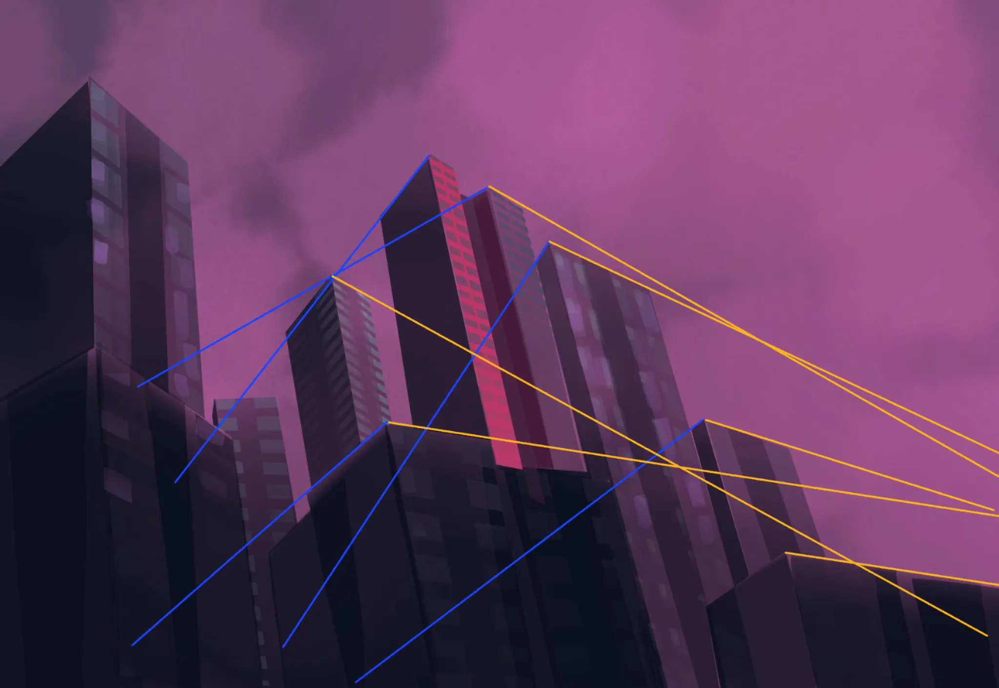 city sunset
