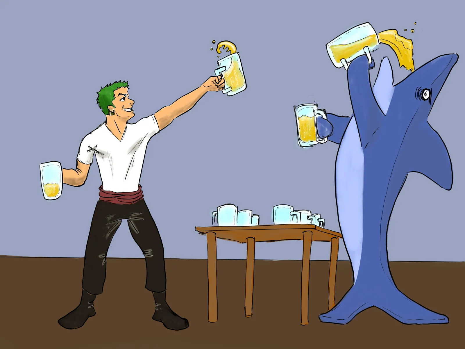 Zoro drink battle