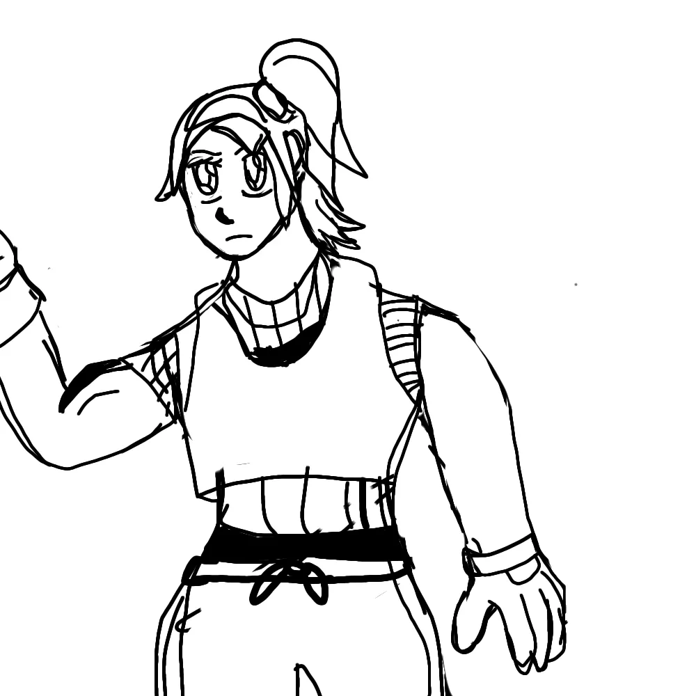 Female body builder character
