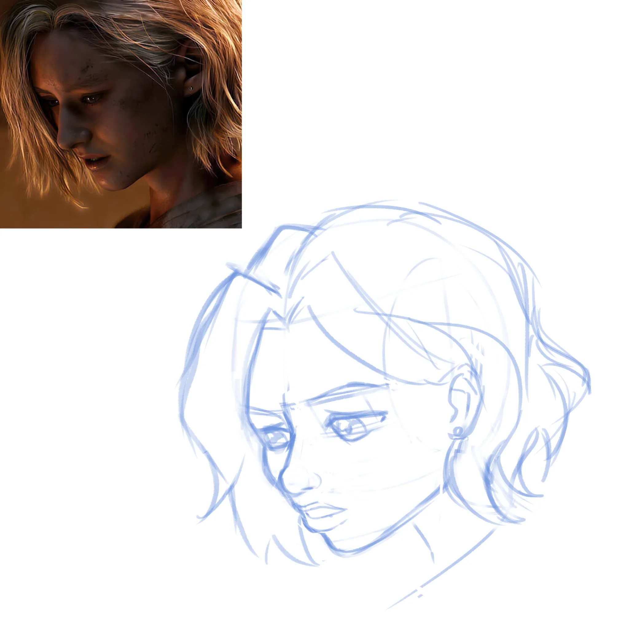 Stylized portrait