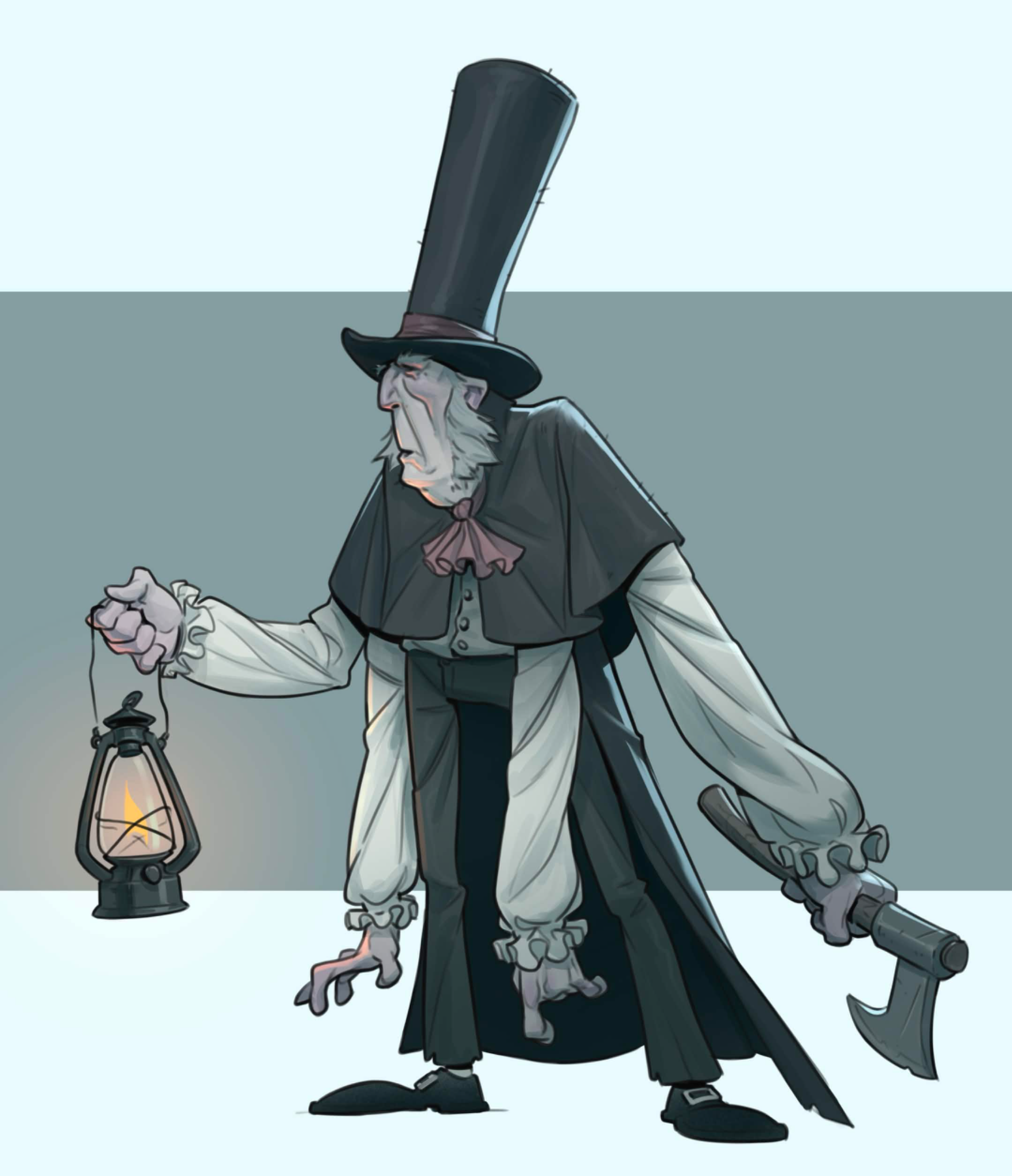 Man with a lamp by Axel