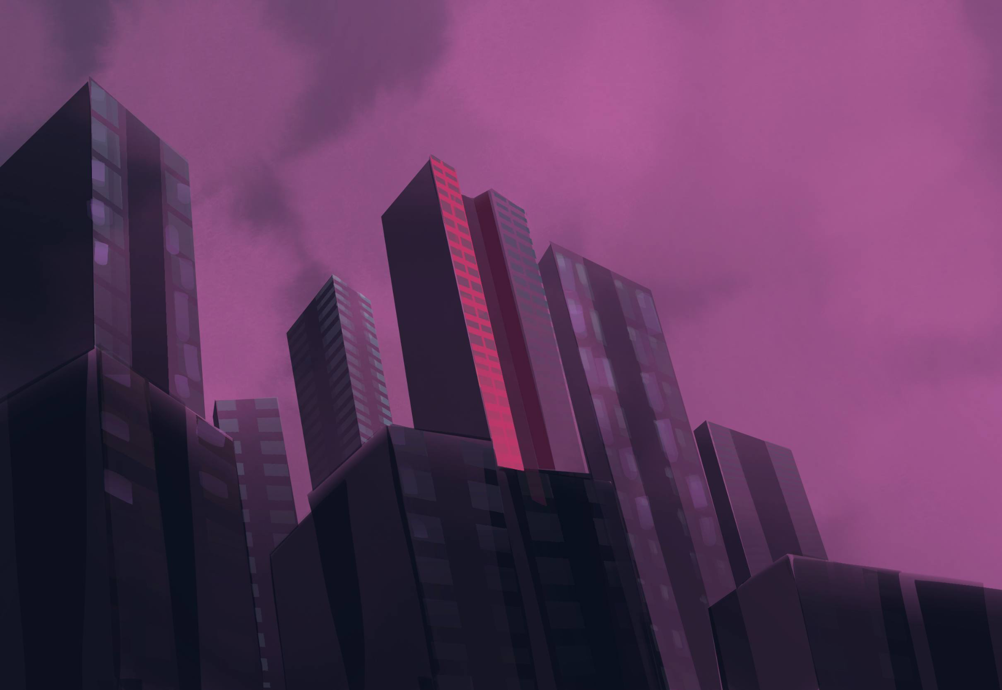 city sunset