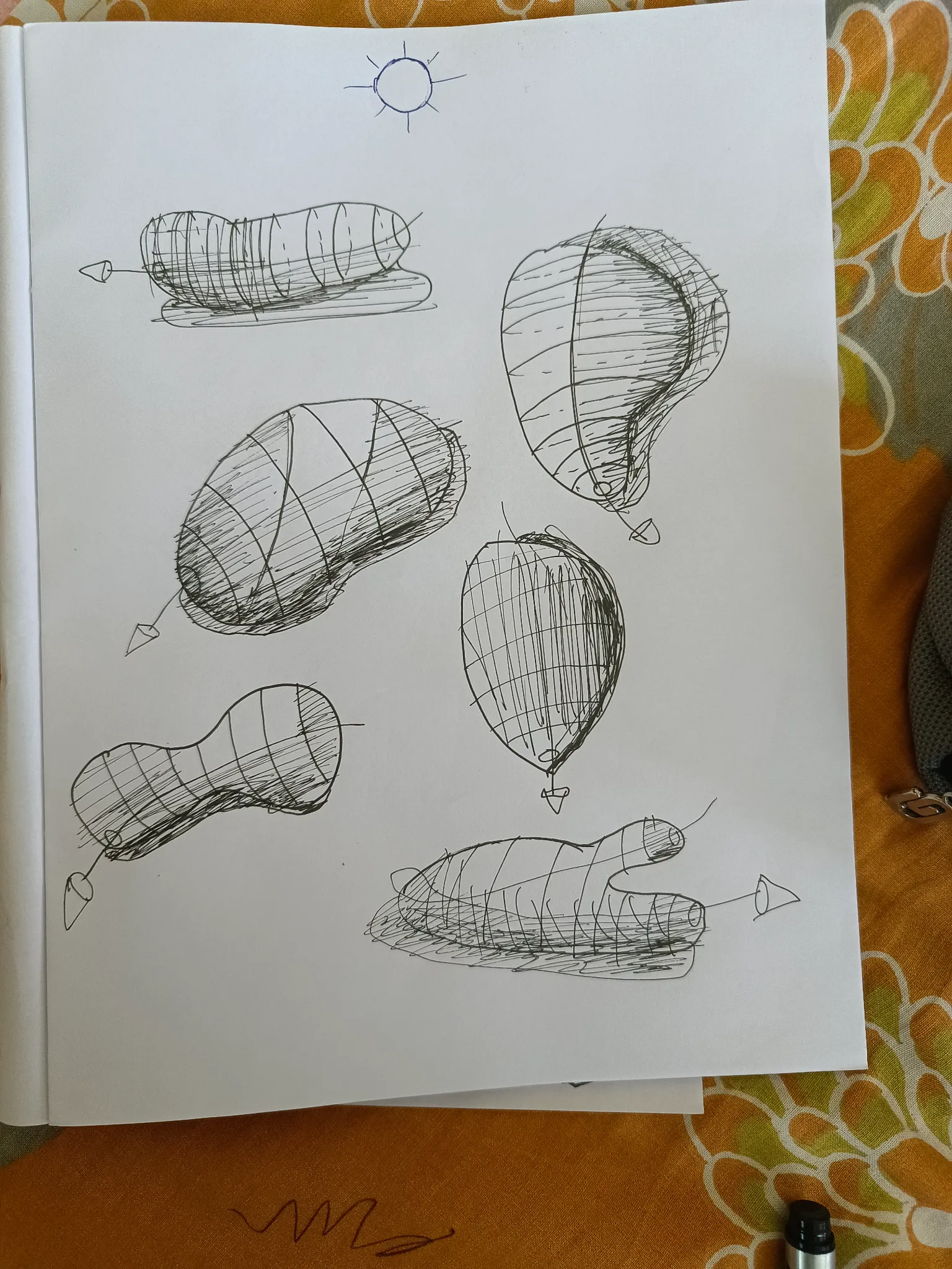 Shading organic form