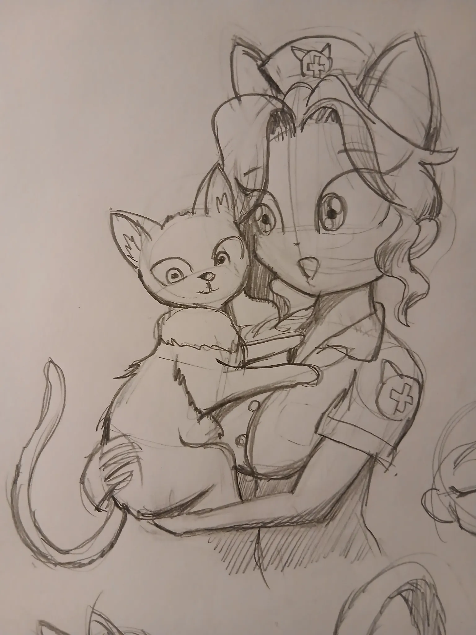 Pose with cat
